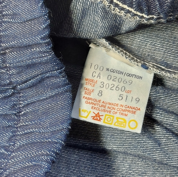 Girls Vintage Blue Jean Denim Maxi Skirt, 8, NWT - Picture 7 of 7